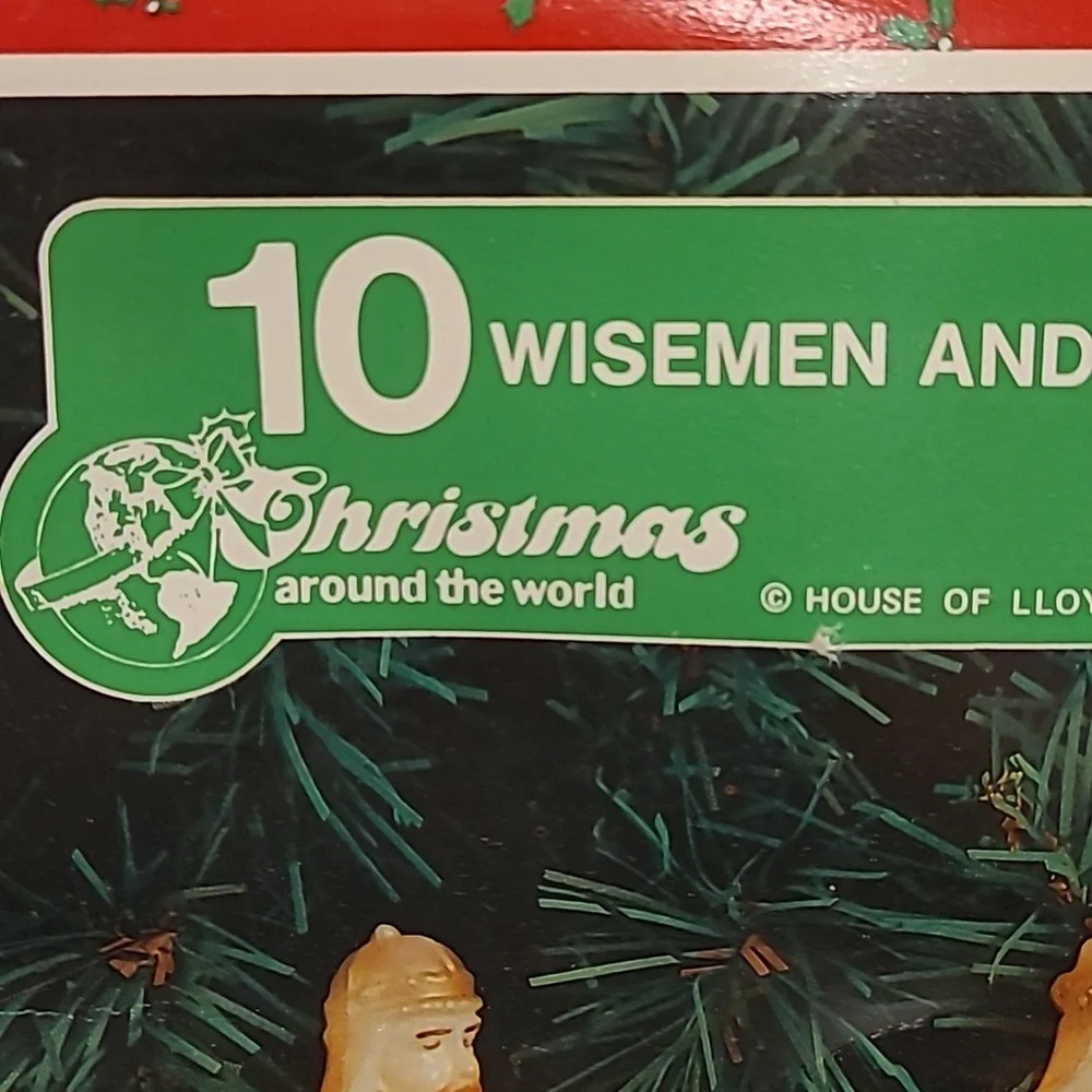 Vintage Christmas Wisemen and Stars Blowmold Light